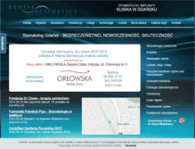 Tablet Screenshot of dentalaesthetics.pl